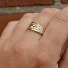 Image 10 of Tricolor gold interwoven ring