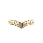Image 3 of Gold ring with a meandering pattern | V-shape