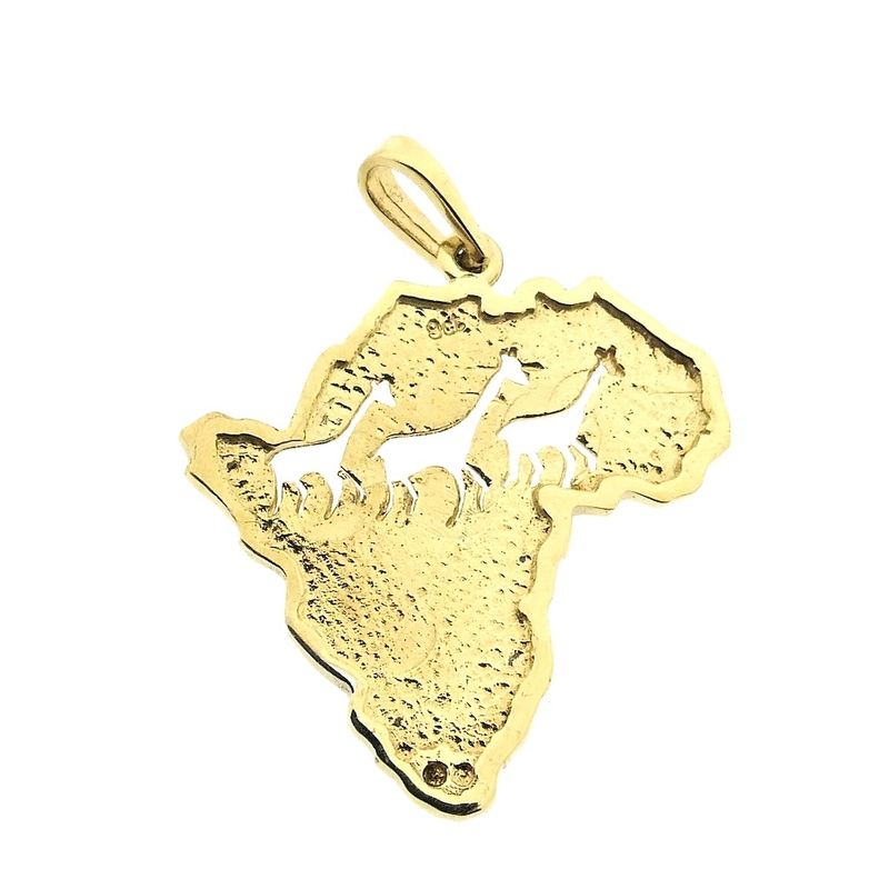 Image 6 of 9 carat African pendant with diamond