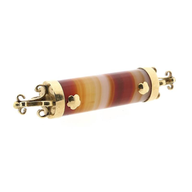 Image 6 of 14 Karat Gold Brooch with Bandagate