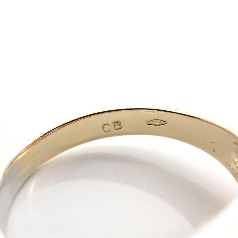 Image 3 of Two-tone gold ring with diamonds; 0.16 ct.