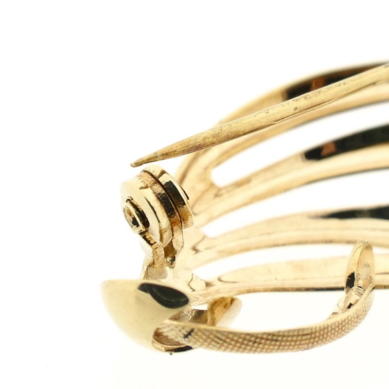 Afbeelding 6 van Gouden abstracte broche