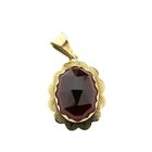 Image 1 of Vintage gold pendant with garnet