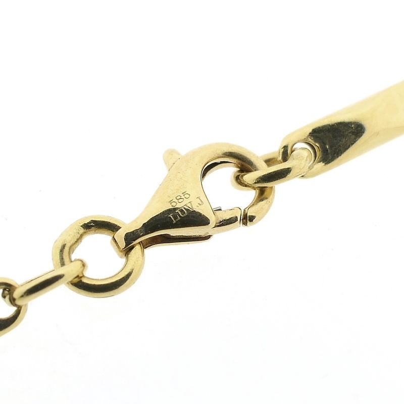 Image 5 of Two-tone gold link chain | 65 cm