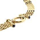 Image 10 of Golden Panther Link Necklace with Sapphire | 45 cm