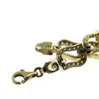 Image 3 of Gold link bracelet with zirconia