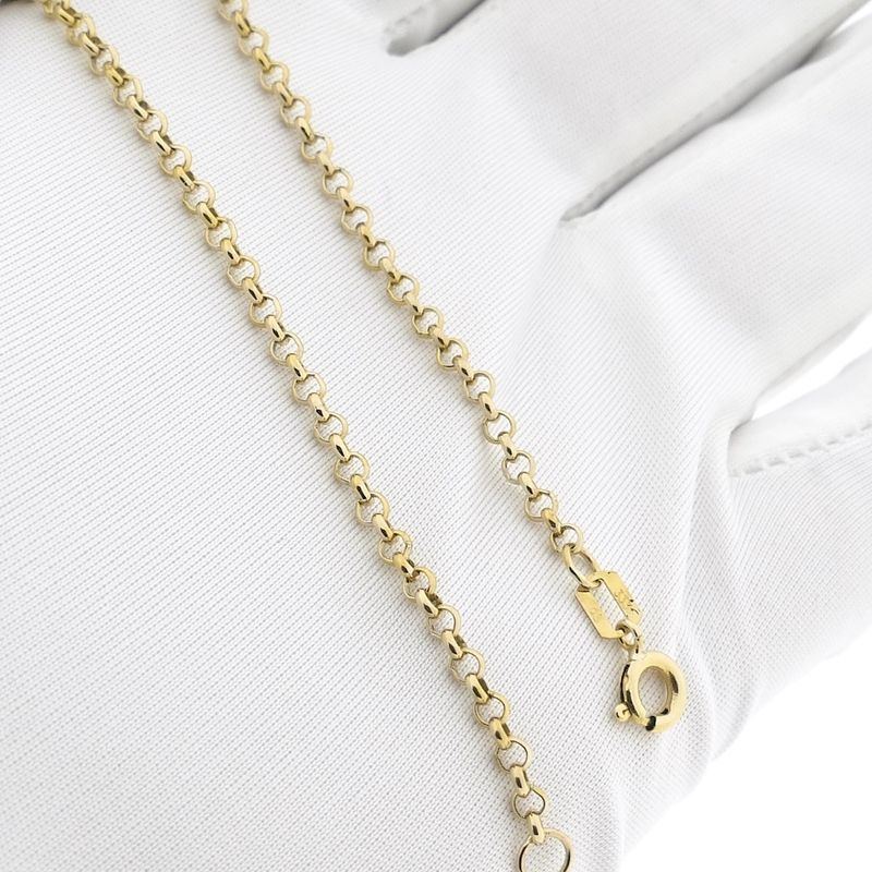 Image 9 of 8-karat Jasseron link bracelet | 19 cm