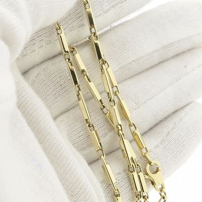 Gold square bar necklace Image 2 of Gold square bar necklace