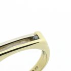 Image 8 of Two-tone gold ring | Diamond 0.02 ct.
