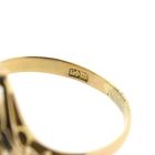 Image 8 of Vintage gold ring with chrysoprase