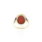 Image 3 of Gold ring with carnelian