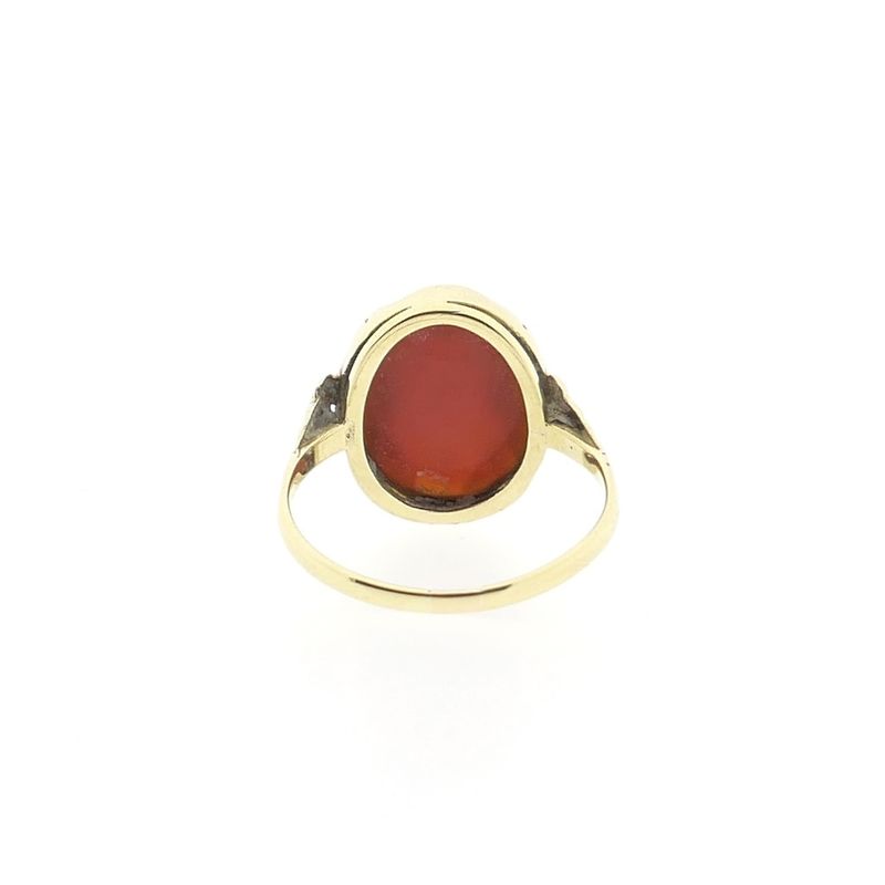 Image 3 of Gold ring with carnelian