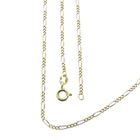 Image 1 of Two-tone gold Figaro link chain