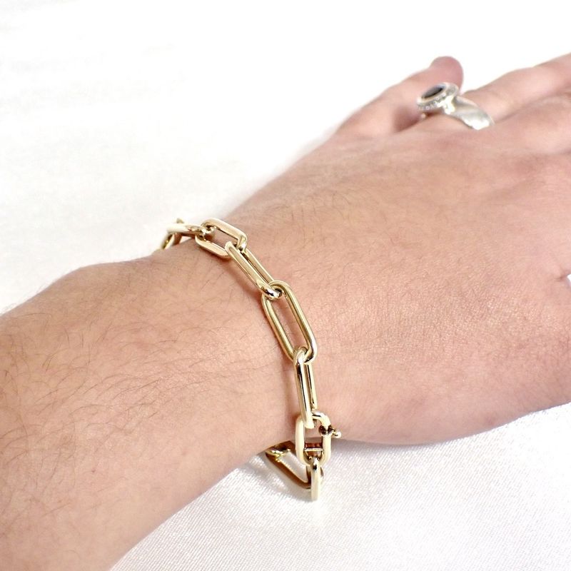 Image 3 of Gold closed forever link bracelet