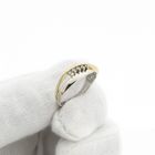 Image 8 of Two-tone gold ring with zirconia
