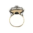 Image 2 of Two-tone gold Victorian ring with rose-cut diamonds; 0.62 ct.