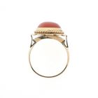 Image 6 of Gold ring with red coral | Vintage