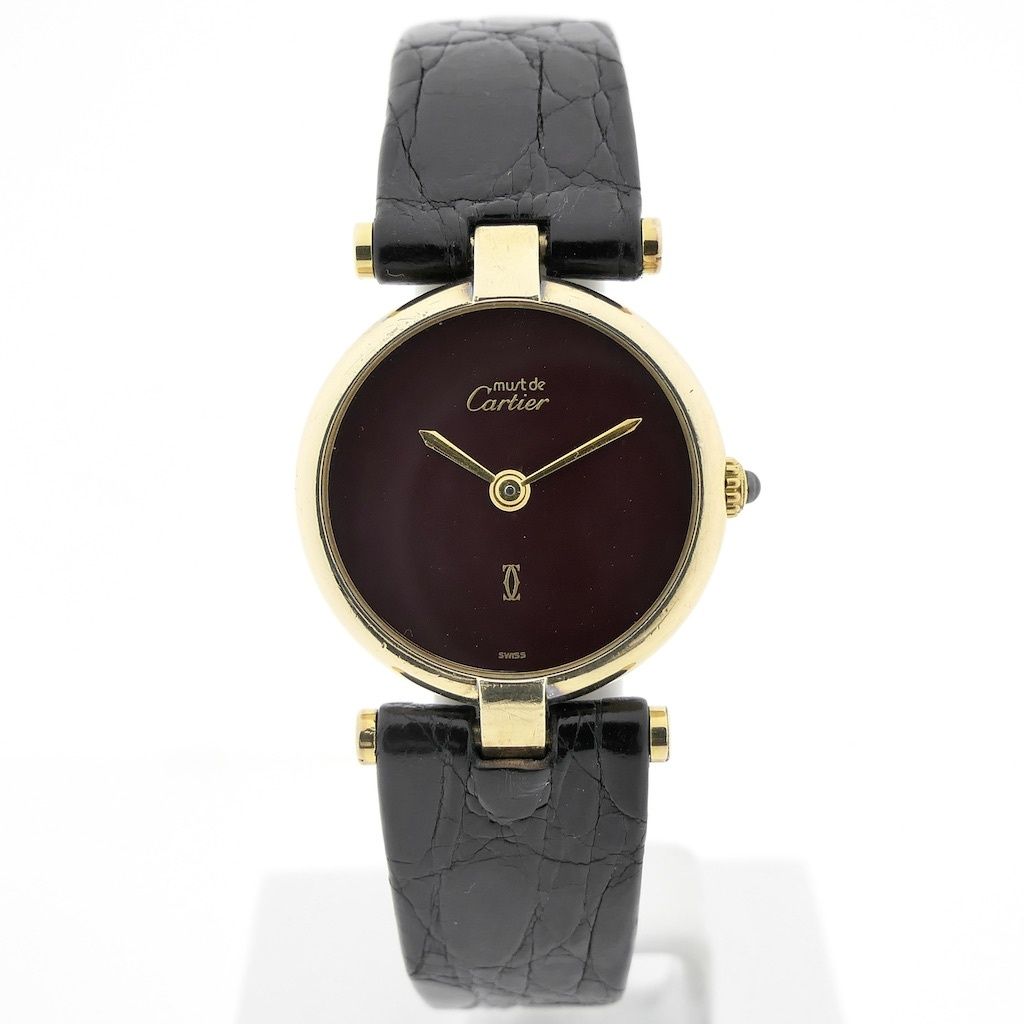 Cartier Must 'Vendome' Vermeil Dames horloge | Juweelwinkel.nl