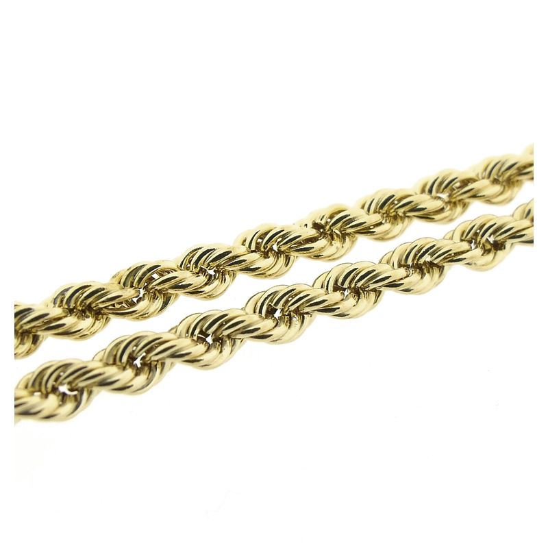 Image 4 of 9K Twisted Link Chain | 46.5cm