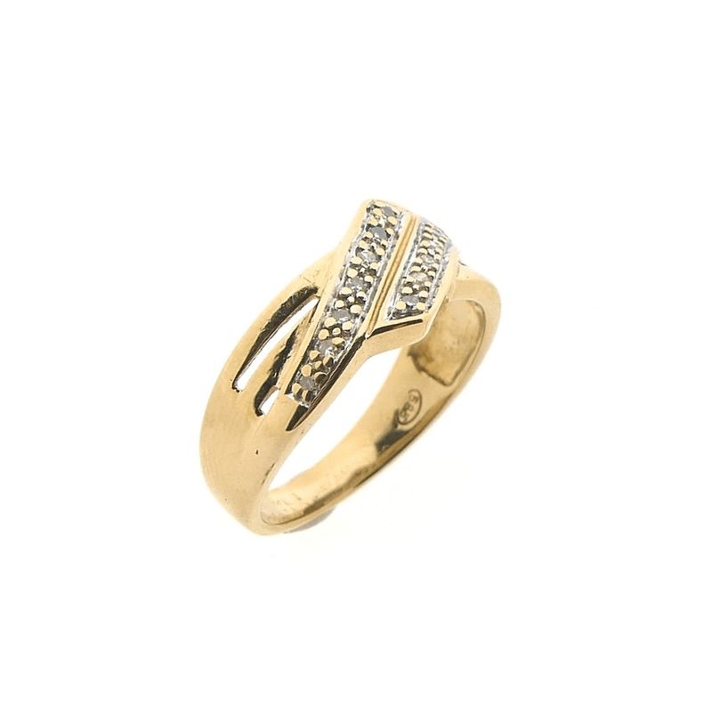 Image 1 of Gold ring with diamonds | 0.07 ct.