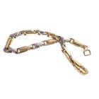 Image 5 of Two-tone solid gold link bracelet | 19 cm