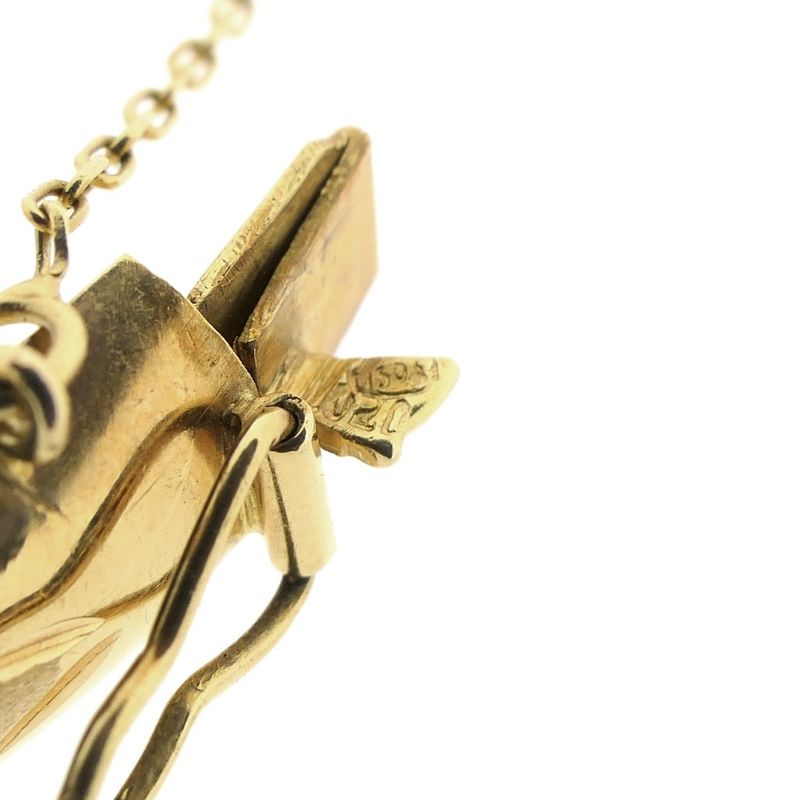 Image 7 of Gold slave bracelet with engravings; Size M