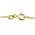 Image 5 of Gold Figaro link children's bracelet with engraving plate | 13 cm