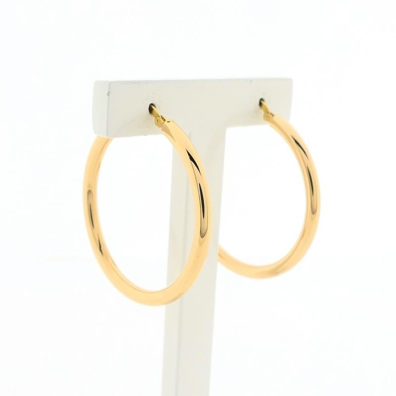 Image 3 of Gold earrings | Ø 37.2 mm