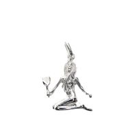 Silver charm of the Virgo zodiac sign