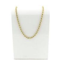 Gold twisted link chain