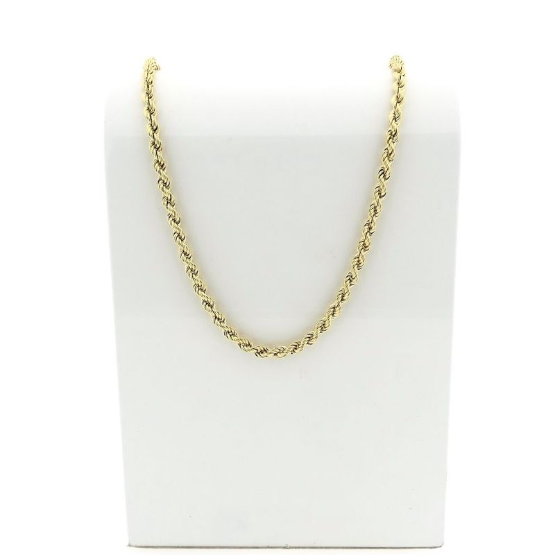 Image 1 of Gold twisted link chain