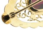 Image 4 of Vintage gold brooch with garnet