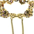 Image 4 of 18K gold Sputnik bracelet with colored stones | 17 cm