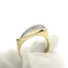 Image 7 of Assos two-tone gold ring with zirconia