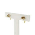 Image 4 of Gold stud earrings with diamond 0.21 ct.