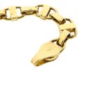 Image 8 of Bicolor Gold Marine/Fantasy Link Necklace with Zirconia