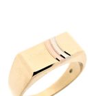 Image 2 of Tricolor gold signet ring