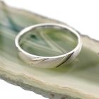 Image 9 of Silver ring with diagonal relief