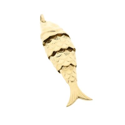 Gold pendant of a fish Image 2 of Gold pendant of a fish
