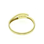 Image 4 of Two-tone gold row ring with diamond | 0.04 ct.