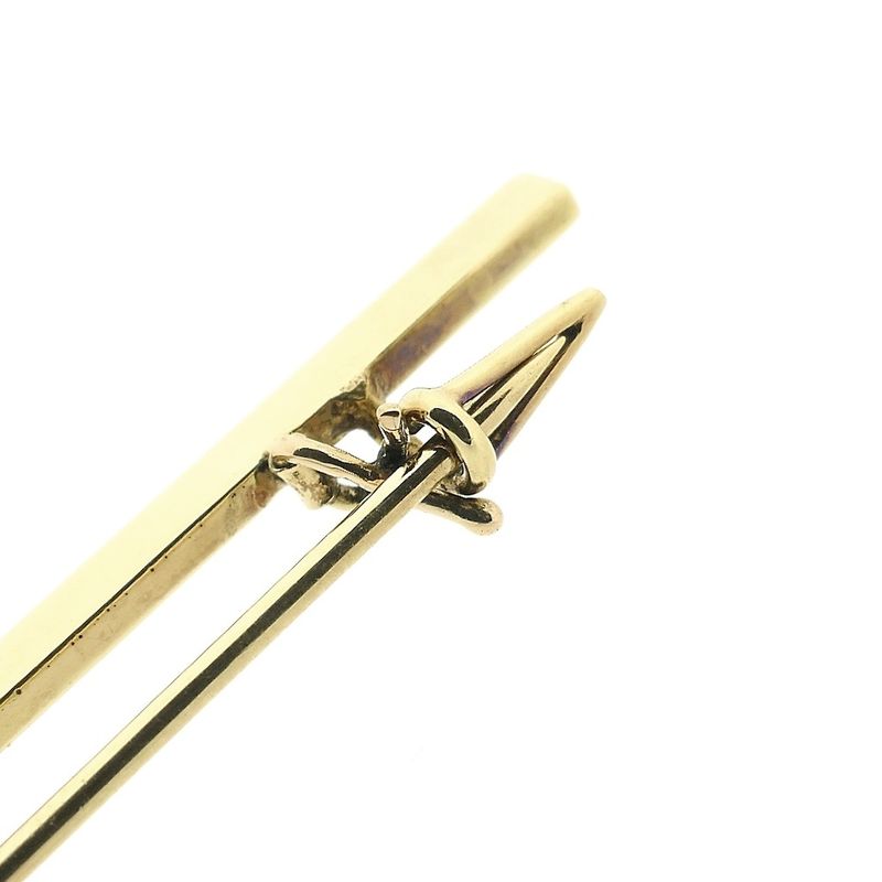 Image 6 of Vintage gold brooch with cultured pearls