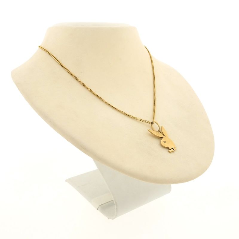 Image 7 of 8 Ct. Playboy bunny pendant with zirconia