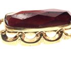 Image 5 of Vintage gold pendant with garnet stone