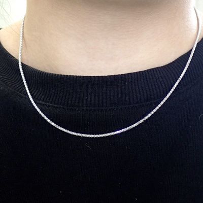 Image 2 of 18K white gold mesh necklace | 45 cm