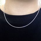 Image 2 of 18K white gold mesh necklace | 45 cm