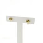 Image 4 of Vintage tricolor gold stud earrings