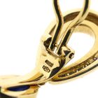 Image 6 of Gold clip-on earrings with sapphires and diamonds; Approx. 1.00 ct.