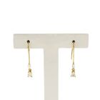 Image 1 of Vintage gold earrings with zirconia