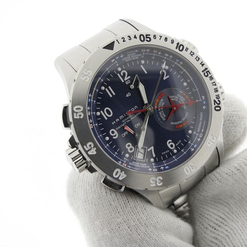 Image 7 of Hamilton Khaki Regatta Alarm; Men's watch with regatta timer