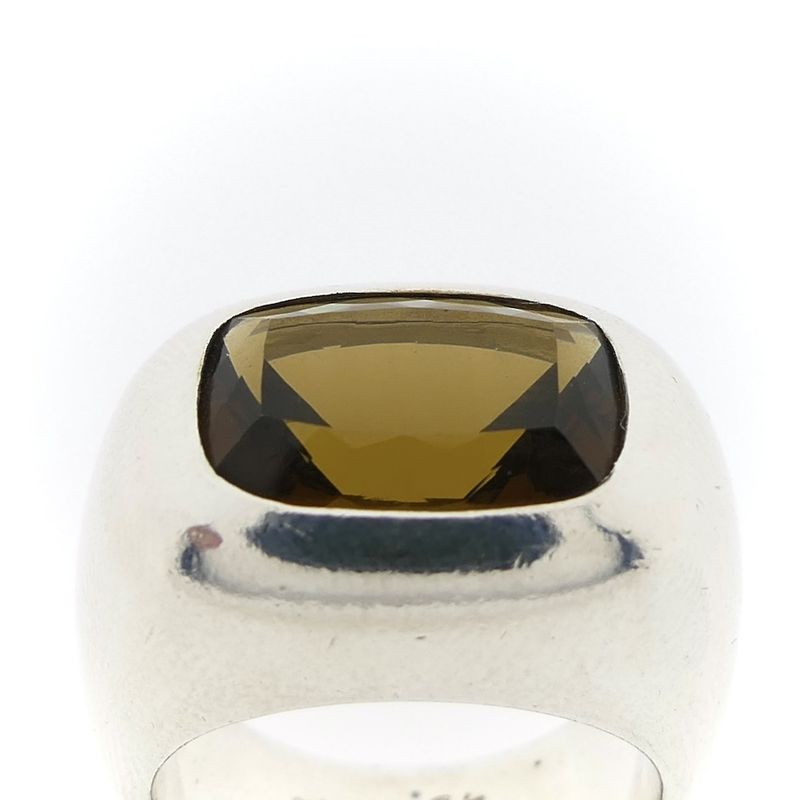 Image 3 of Silver ring with smoky quartz
